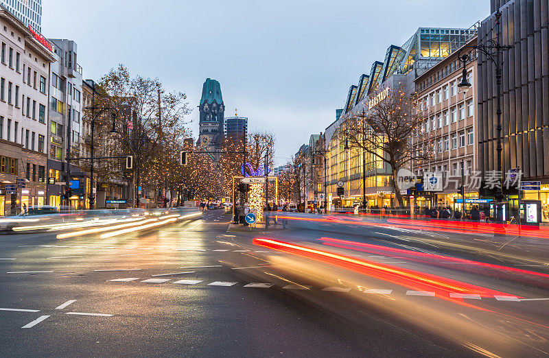 圣诞节时代Berlin Kurfürstendamm